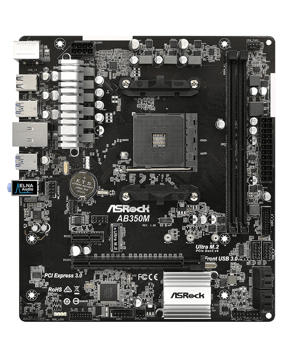 Asrock AB350M AMD B350 Emplacement AM4 micro ATX