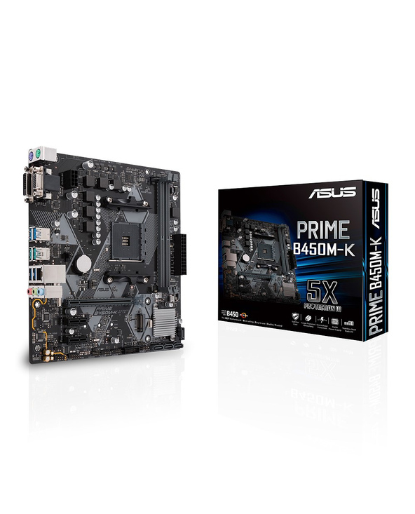 ASUS PRIME B450M-K AMD B450 Emplacement AM4 micro ATX