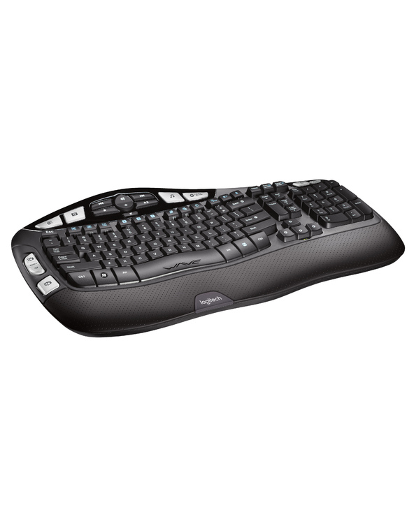 Logitech Wireless Keyboard K350 clavier RF sans fil AZERTY Français Noir