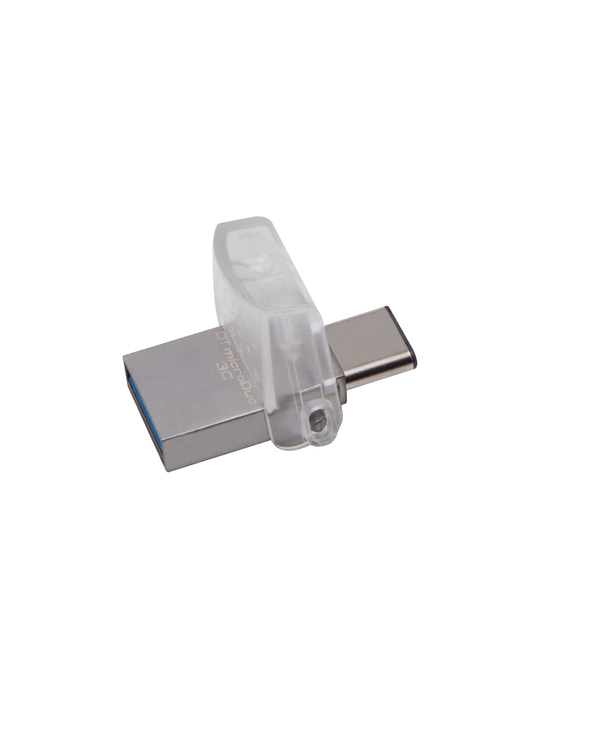 Kingston Technology DataTraveler microDuo 3C 128GB lecteur USB flash 128 Go USB Type-A / USB Type-C 3.2 Gen 1 (3.1 Gen 1) Argent