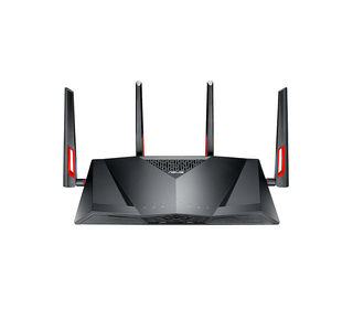 ASUS DSL-AC88U routeur sans fil Gigabit Ethernet Bi-bande (2,4 GHz / 5 GHz) Noir, Rouge