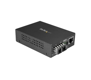 StarTech.com MCMGBSCSM10 convertisseur de support réseau 1000 Mbit/s 1310 nm Monomode Noir