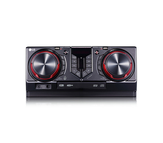 LG CJ45 ensemble audio pour la maison Système mini audio domestique Noir, Rouge