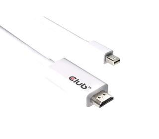 CLUB3D Mini DisplayPort 1.2 to HDMI 2.0 Active Cable 4K60Hz 3Meter/9.84Feet M/M