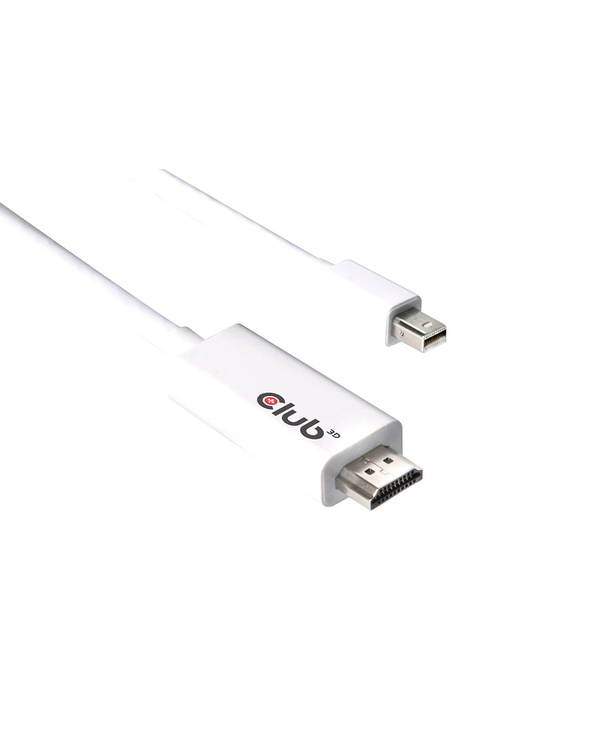 CLUB3D Mini DisplayPort 1.2 to HDMI 2.0 Active Cable 4K60Hz 3Meter/9.84Feet M/M
