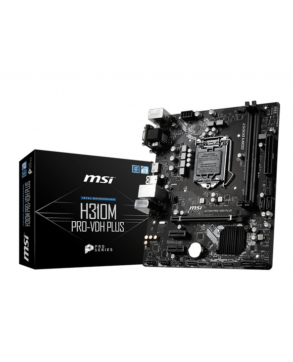 MSI H310M PRO-VDH PLUS carte mère Intel H310 LGA 1151 (Emplacement H4) micro ATX