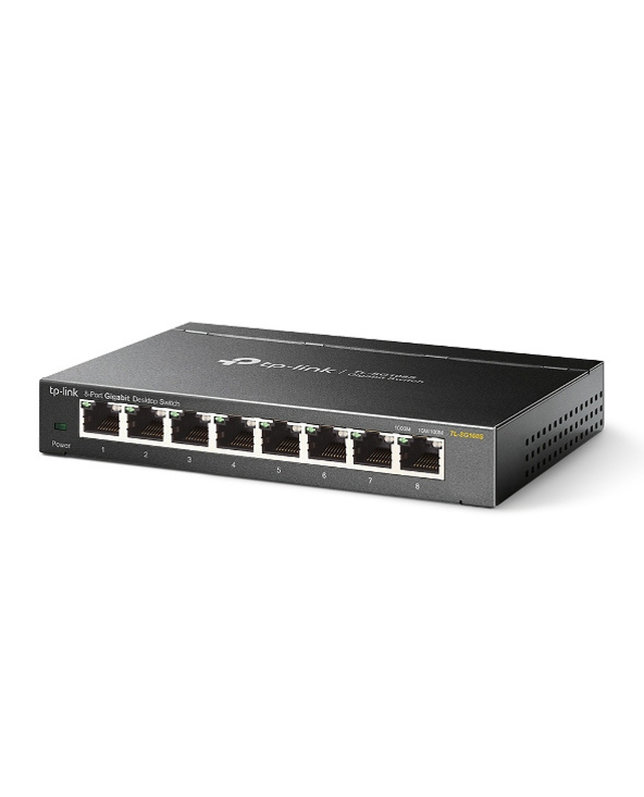 TP-Link TL-SG108S Non-géré Gigabit Ethernet (10/100/1000) Noir