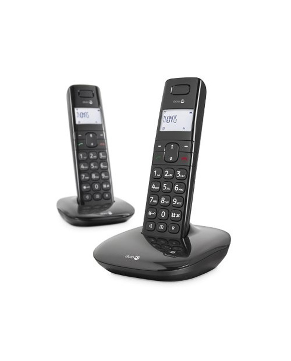 Doro Comfort 1010 duo Téléphone DECT Identification de l'appelant Noir