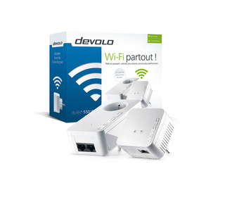 Devolo dLAN 550 WiFi Starter Kit CPL 500 Mbit/s Ethernet/LAN Blanc 2 pièce(s)