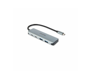 DICOTA D32061 hub & concentrateur USB Type-C 10000 Mbit/s Argent
