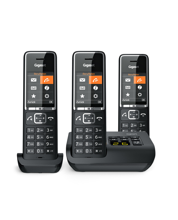 Gigaset COMFORT 550A Téléphone analogique Identification de l'appelant Noir