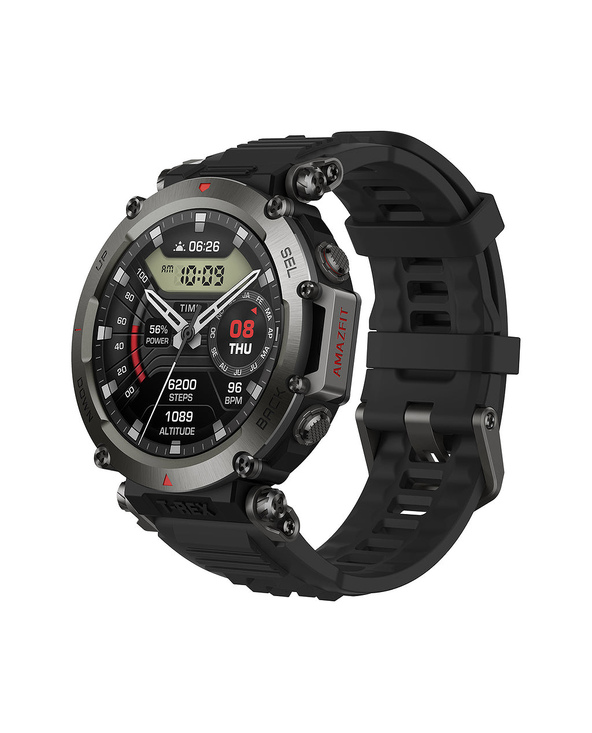 Amazfit T-Rex Ultra 3,53 cm (1.39") AMOLED Numérique 454 x 454 pixels Écran tactile Noir Wifi GPS (satellite)