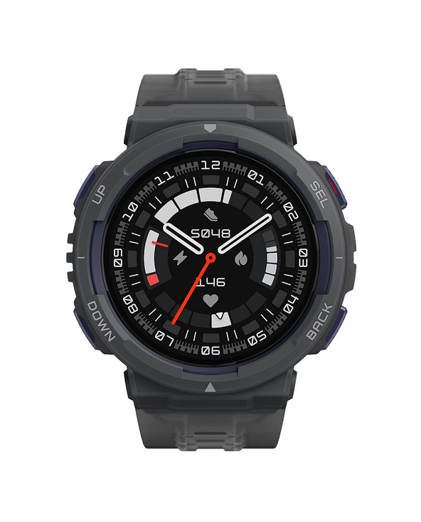 Amazfit ACTIVE EDGE 3,35 cm (1.32") TFT 46 mm Numérique 360 x 360 pixels Écran tactile Noir GPS (satellite)