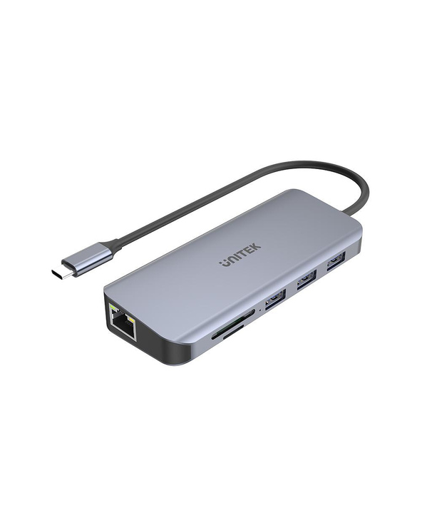UNITEK D1026B station d'accueil USB 3.2 Gen 1 (3.1 Gen 1) Type-C Gris