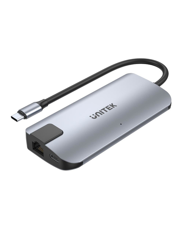 UNITEK uHUB P5+ USB 2.0 Type-C Noir, Gris