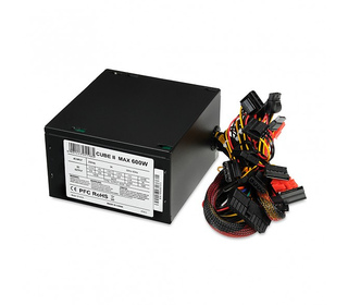 iBox CUBE II 600W unité d'alimentation d'énergie 20+4 pin ATX Noir