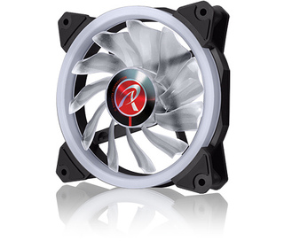 RAIJINTEK IRIS 12 RBW ADD-3 Boitier PC Ventilateur 12 cm Noir, Blanc 3 pièce(s)