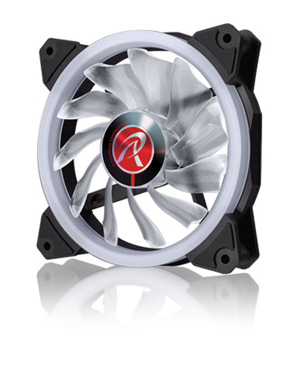 RAIJINTEK IRIS 12 RBW ADD-3 Boitier PC Ventilateur 12 cm Noir, Blanc 3 pièce(s)