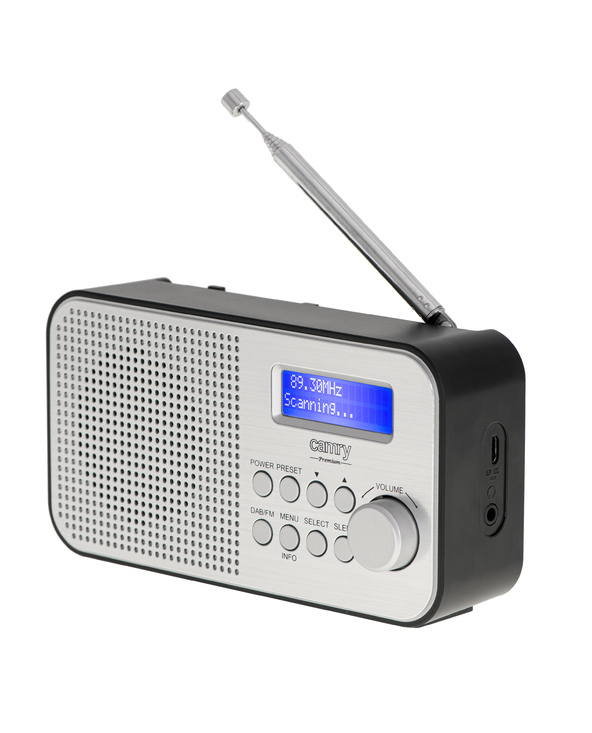 Camry Premium CR 1179 Radio portable Analogique et numérique Noir, Argent