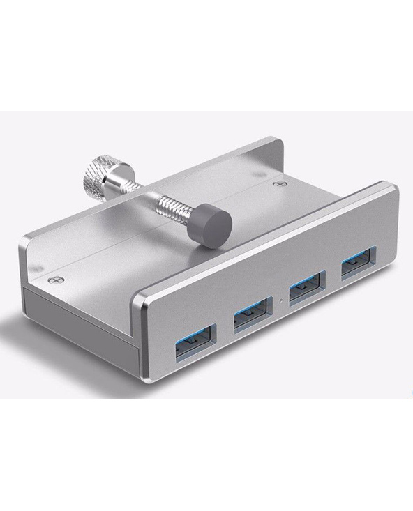 ALLNET ALL-USB3-HUB-4-CLIP hub & concentrateur USB 3.2 Gen 1 (3.1 Gen 1) Type-A 5000 Mbit/s Argent