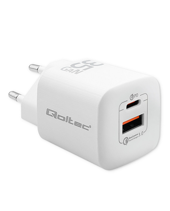 Qoltec 50763 chargeur d'appareils mobiles Ordinateur portable, Consoles portables, Chargeur électrique, Smartphone, Smartwatch, 