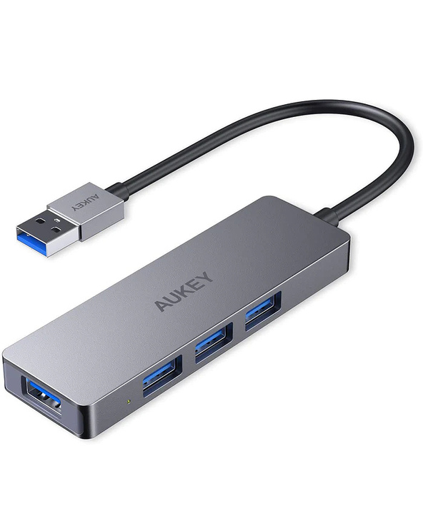 AUKEY CB-H36 hub & concentrateur USB 2.0 5000 Mbit/s Argent