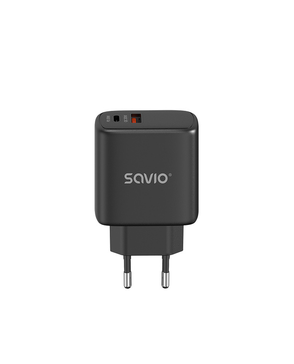 Savio LA-06/B USB Quick Charge Power Delivery 3.0 30W Internal charger Casque, Souris, Tablette, téléphone, Montre Noir Extérieu