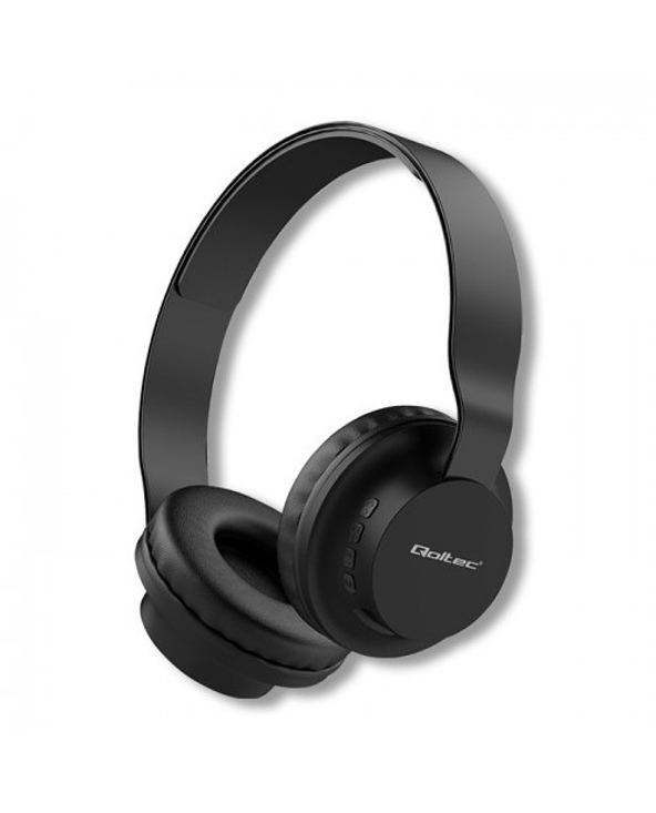 Qoltec 50846 écouteur/casque Écouteurs Sans fil À la main Appels/Musique Micro-USB Bluetooth Noir