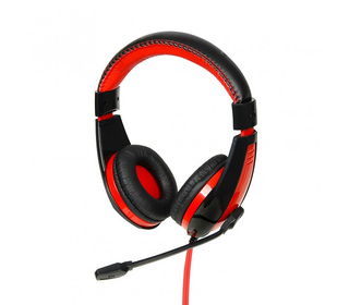 iBox SHPI1528MV écouteur/casque Avec fil Arceau Jouer Noir, Rouge
