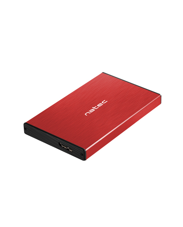NATEC Rhino GO Boîtier disque dur/SSD Rouge 2.5"
