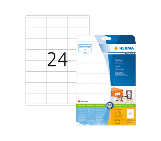 HERMA Étiquettes Premium A4 70x36 mm, blanches, papier mat, 600 pcs