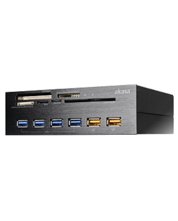 Akasa AK-HC-07BK lecteur de carte mémoire USB 2.0/eSATA Interne Noir