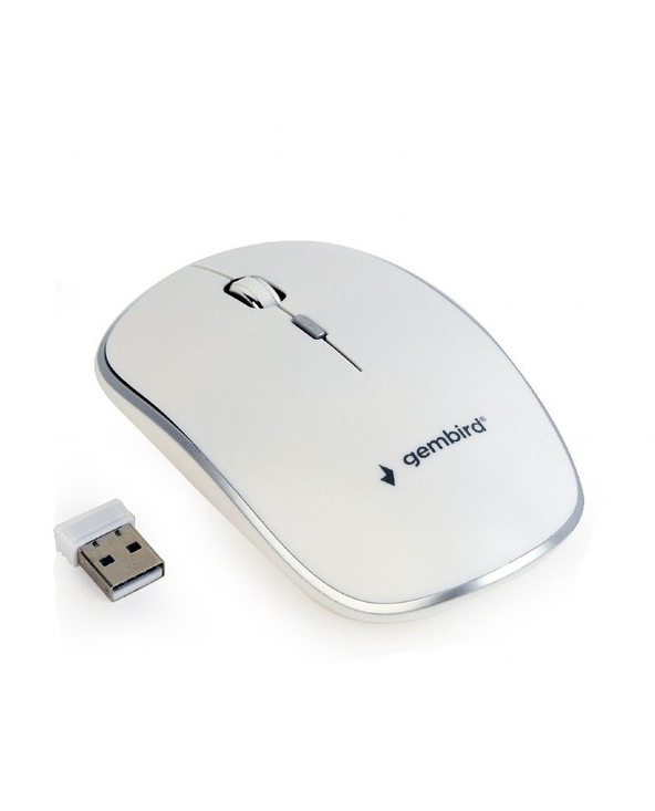 Gembird MUSW-4B-01-W souris Ambidextre RF sans fil Optique 1600 DPI