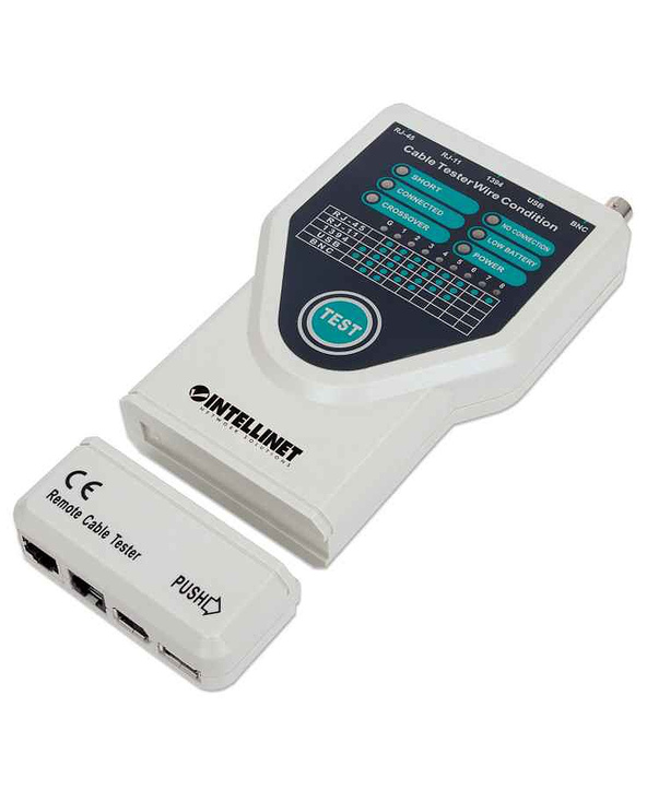 Intellinet 780094 testeur de câble réseau Testeur de câble UTP/STP Gris