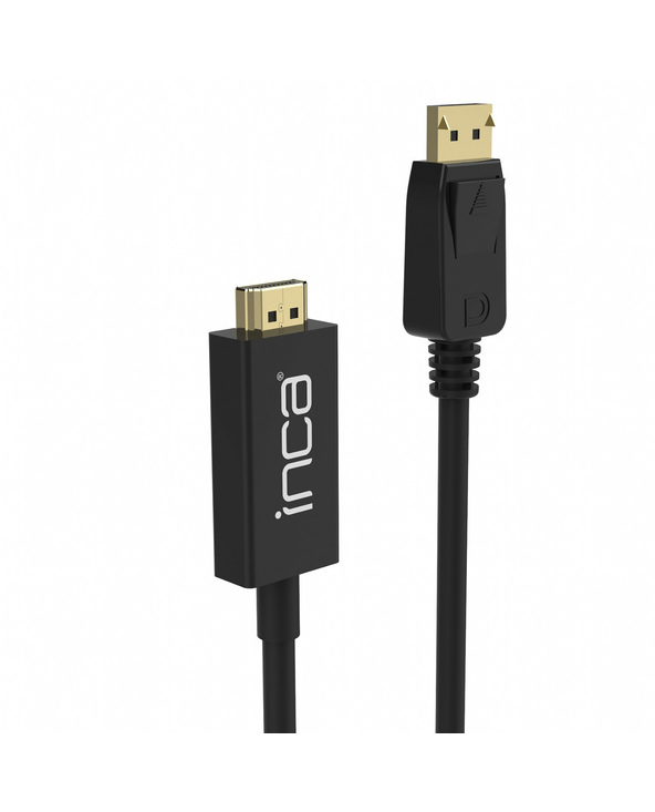Inca IDPH-18T câble vidéo et adaptateur 1,8 m DisplayPort HDMI Type A (Standard) Noir