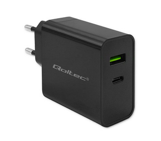 Qoltec 52378 chargeur d'appareils mobiles Ordinateur portable, Consoles portables, Chargeur électrique, Smartphone, Smartwatch, 