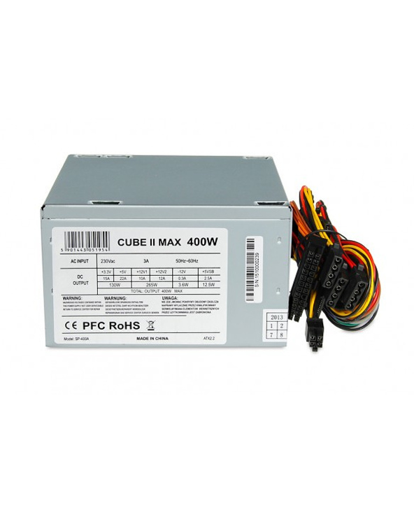 iBox CUBE II unité d'alimentation d'énergie 400 W 20+4 pin ATX ATX Argent