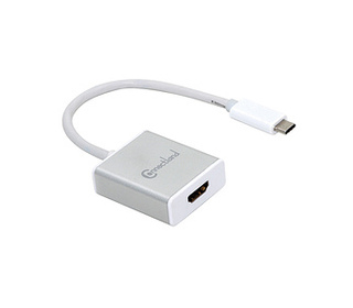 Connectland AD-USB-C-TO-HDMI-F-BOX câble vidéo et adaptateur USB Type-C Blanc