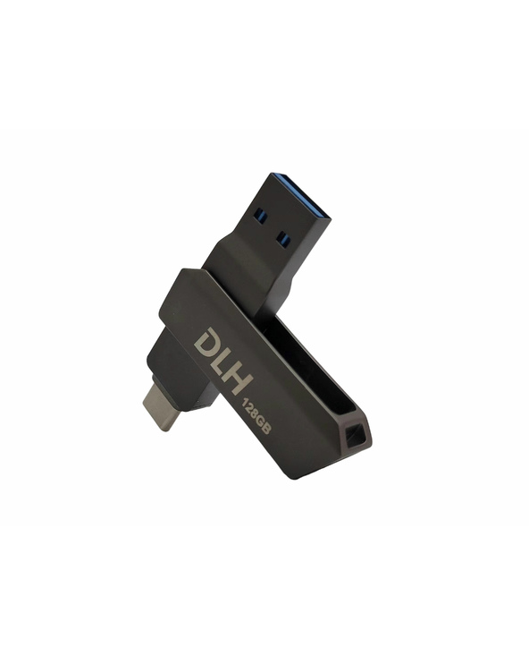DLH DY-KU4972 lecteur USB flash 128 Go USB Type-A / USB Type-C 3.2 Gen 1 (3.1 Gen 1) Gris