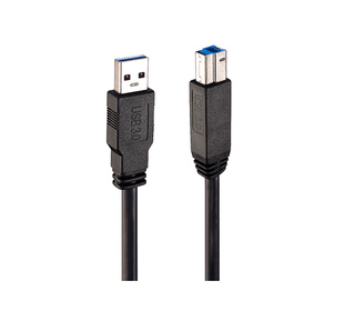 Lindy 43098 câble USB 10 m USB 3.2 Gen 1 (3.1 Gen 1) USB A USB B Noir