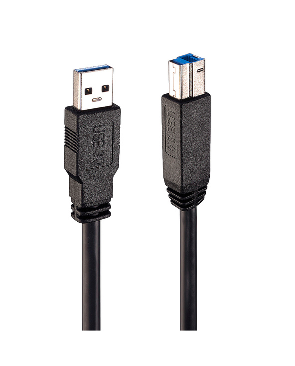 Lindy 43098 câble USB 10 m USB 3.2 Gen 1 (3.1 Gen 1) USB A USB B Noir
