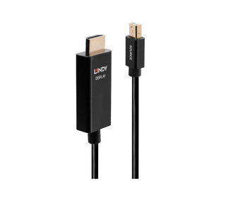 Lindy 40923 câble vidéo et adaptateur 3 m Mini DisplayPort HDMI Type A (Standard) Noir