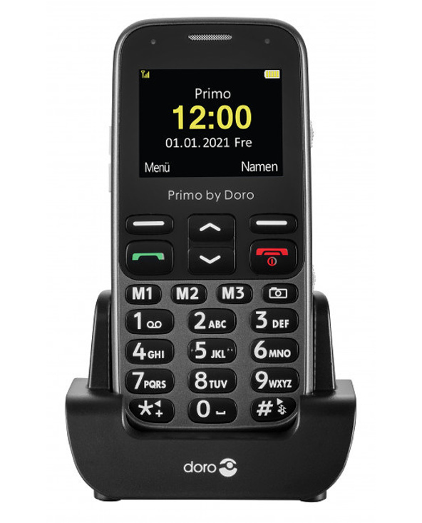 Doro Primo 218 5,08 cm (2") 89 g Noir, Graphite Téléphone pour seniors