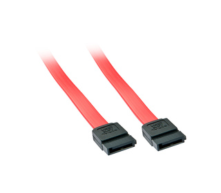 Lindy 33324 câble SATA 0,5 m Noir, Rouge