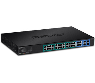Trendnet TPE-5028WS commutateur réseau Géré Gigabit Ethernet (10/100/1000) Connexion Ethernet, supportant l'alimentation via ce 