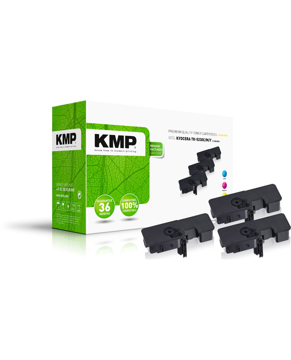 KMP 2911,3030 Cartouche de toner 3 pièce(s) Compatible Cyan, Magenta, Jaune