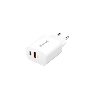 Intenso POWER ADAPTER USB-A/USB-C/7803012 Universel Blanc Secteur Charge rapide Intérieure