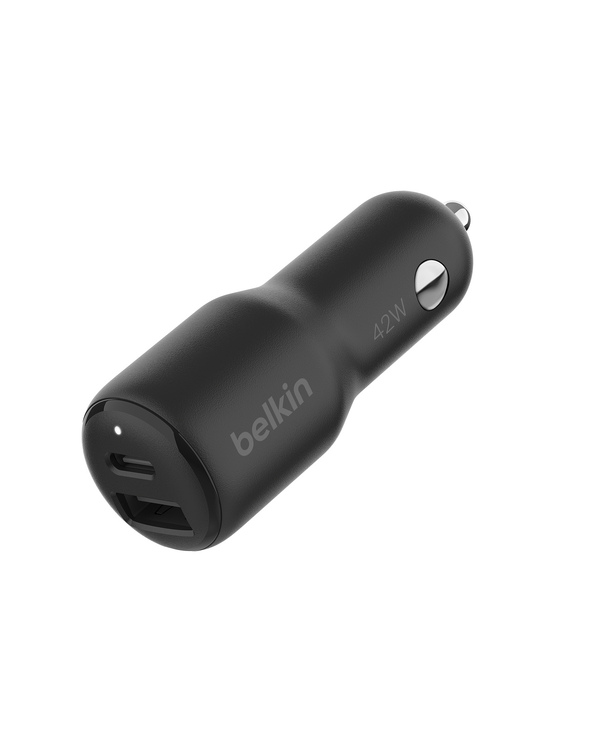 Belkin CCB005btBK Ordinateur portable, Smartphone, Tablette Noir Allume-cigare Charge rapide Intérieure