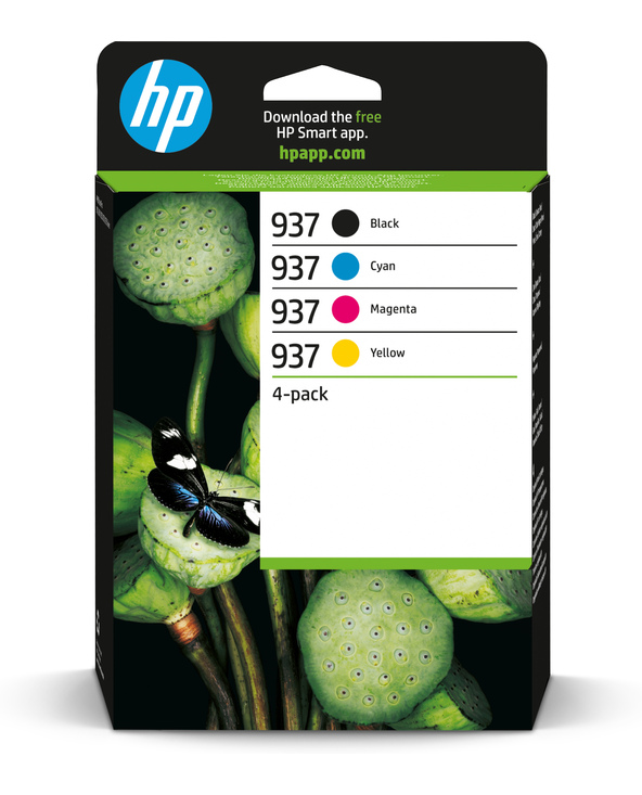 HP 937 Pack de 4 Cartouches d’encre authentiques CMJN