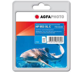 AgfaPhoto APHP953CXL cartouche d'encre 1 pièce(s) Compatible Rendement standard Cyan